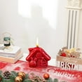 thumbnail image 5 of YIKA Christmas Warm Cottage Shape Scented Candle Christmas Gift Souvenir Christmas Decoration Red, 5 of 6