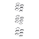 thumbnail image 4 of Guardurnaity 6 piezas de acero inoxidable resistente al desgaste antiestrés anillos de ansiedad resistente a la corrupción forma de fase Type1 NO1, 4 of 6
