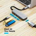 thumbnail image 4 of 4 in 1 Led USB C Hub Dock Type C to Compatible USB 3.0 Splitter, 4 of 7