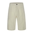thumbnail image 3 of HCNTES Men's Classic fit Walkshorts Elastic Waistband with Multi Pocket Daily Wear Walking Summer Outfit(Khaki,3XL), 3 of 8