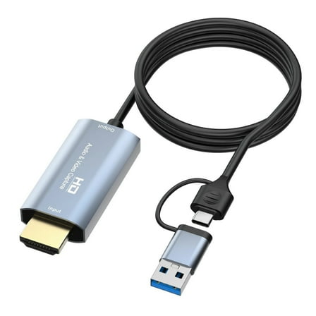 4K HDMI Video Capture HDMI-Compatible to USB 3.0/Type-C Grabber Record for Switch Live Broadcast