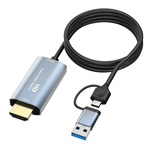 Capture Vidéo HDMI 4K HDMI-Compatible vers USB 3.0/Type-C pour Diffusion en Direct Switch