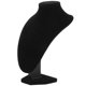 thumbnail image 1 of Black Necklace Display Stand for Jewelry Organizer and Photo Prop Plastic Fabric 10.2x6.3x14.2 Inches, 1 of 4