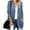 Blue, variant on Womens Loose Open Front Long Sleeve Casual Knit Sweaters Coat with Pockets