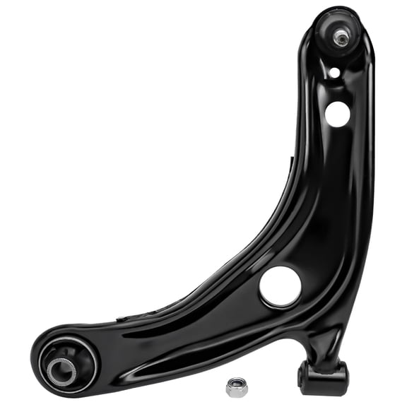 Detroit Axle - Front Left Lower Control Arm for 2006-2018 Toyota Yaris 2012-2019 Prius C 2008-2014 Scion xD, Driver Side Lower Control Arm w/Ball Joint Assembly Replacement
