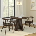 thumbnail image 6 of Plank+Beam 38" Lido Round Dining Table, Solid Wood Minimalist Kitchen Table for 4, Walnut, 6 of 11