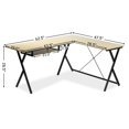 thumbnail image 2 of Costway Bureau d'Ordinateur en Forme de L Bureau d'Angle Table de Jeu, 2 of 10