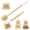 5 Pack, variant on FUYGRCJ 4PCS Bamboo Dish Brushes Sets, Kitchen Cleaning Dish Scrubber Brushes, Natural Bamboo Dish Scrub Brush Set with Handles, Eco-Friendly Cleaning Brushes for Dish, Bottle, Pots, Pans