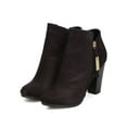 thumbnail image 5 of Breckelles GA26 Women Faux Suede Zippered Chunky Heel Bootie, 5 of 5