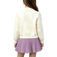 thumbnail image 5 of Amidoa Girls 2 Piece Outfits Fall Winter Clothes Solid Color Long Sleeve Top and Casual Pants Kids Clothing Sets Size White 2-3 Years, 5 of 5