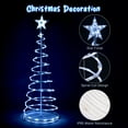 thumbnail image 3 of Yescom Sparkle 3Pack LED Christmas Spiral Light Kit 3/4/6Ft USB Indoor Outdoor Yard Party Shop Decoration Cool White, 3 of 8