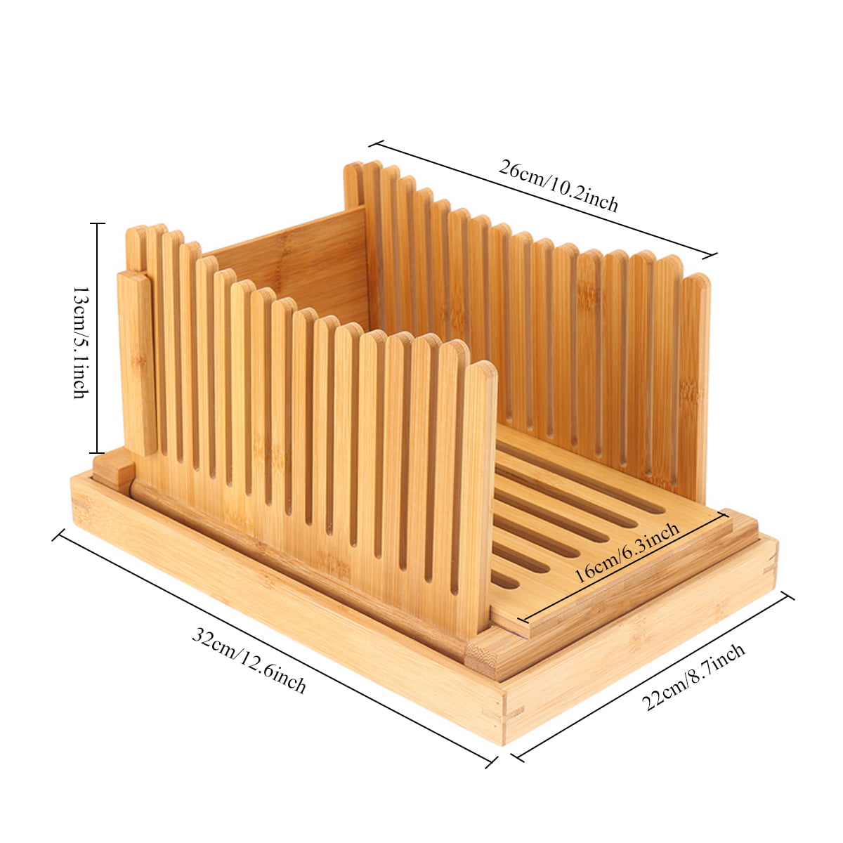 A Home Bamboo Bread Slicer For Homemade Bread Loaf – Wooden Bread