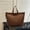 Brown107, variant on Tuvgenk Large Canvas Tote Bag for Women, Multiuse Shoulder Crossbody Handbag for Work School Travel Shopping and Daily Use