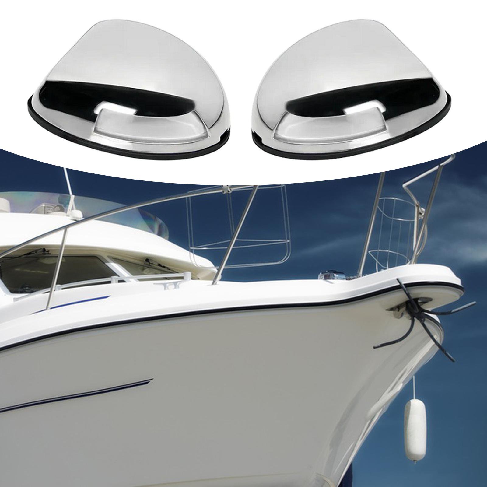 Kit Feux De Navigation LED Bateau Rouge + Vert | ABS+PMMA | Pour Ponton
