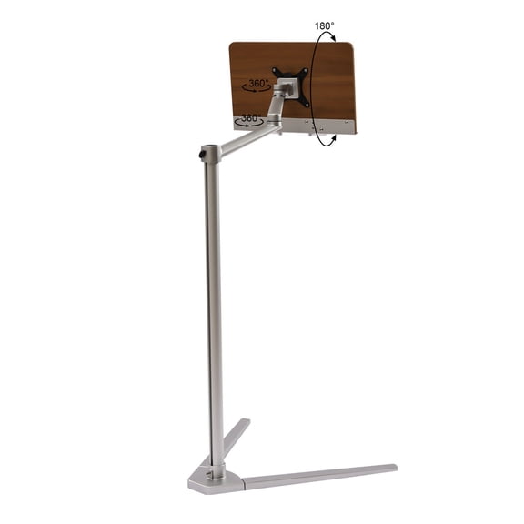 38.8*26cm Phone Laptop Support Rotated Flexible Bed Tablet Stand with Wooden Pad