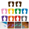 thumbnail image 3 of 10 Pairs Kids Footprint Stickers PVC Footprint Decals Kindergarten Floor Decals (Mixed Color), 3 of 7