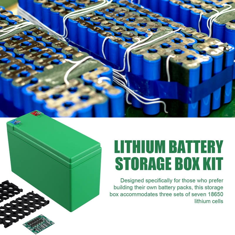 12V Lithium Battery Storage Box 18650 Battery DIY Packs Case 3S40A ABS Battery Shell Holder