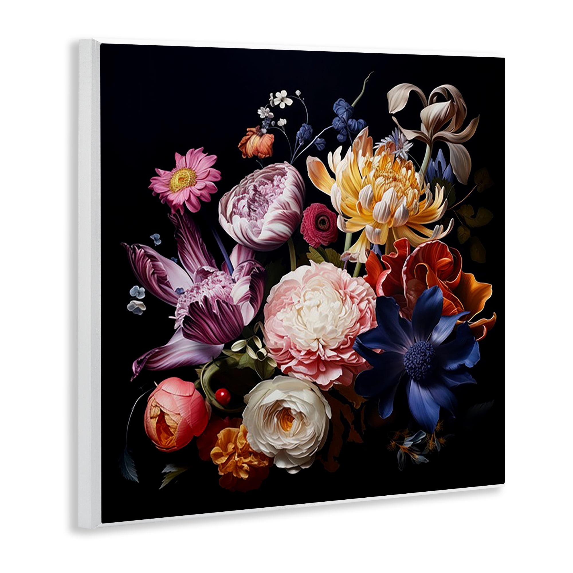 Stupell Industries Vintage Botanical Life Plants & Flowers Painting Unframed Art Print Wall Art, 12 x 12