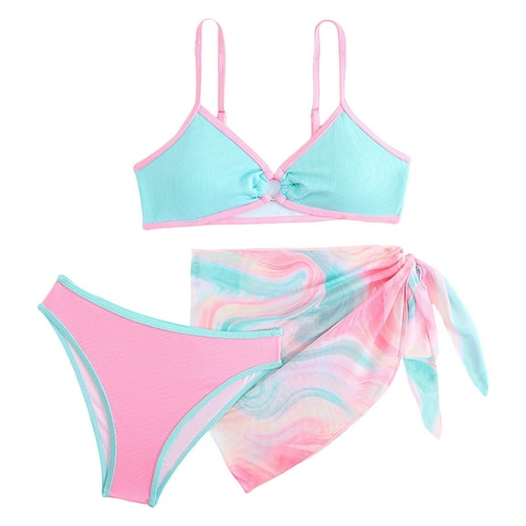 Gerichy Toddler Girl Swimsuit,Girls Bathing Suit Kids Toddler Baby Girls Spring Summer Print Sleeveless Ruffle Romper Swimwear Clothing