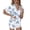 Blue Hydrangea, variant on Womens Satin Pajama Set Lace Trim Button Down Pj Shorts Set Bridesmaids Getting Ready Outfits Bridal Party Gifts