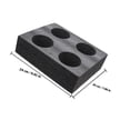 thumbnail image 2 of unbranded 2Ud Porta De Espuma Negro Para Bebidas Con Múltiples Agujeros Resistente Y Duradero, 2 of 5
