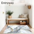 thumbnail image 3 of ODIKA 8'x10' Machine Washable Non-Slip Area Rug, Marble Inspired with Non Shedding Surface and Anti Slip High Traffic Rug, White, 84869, 3 of 7