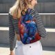 thumbnail image 5 of Balery Vibrant Hummingbird Watercolor Art Mochila Clásica Impresa Básica para Viaje, Mochila Escolar Resistente al Agua, Mochila de Lona con Correas Ajustables-Small, 5 of 5