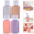 thumbnail image 4 of 4Pcs Pink Plastic Pump Bottles for Nail Polish Remover Storage Home Use, 4 of 8