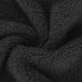 thumbnail image 4 of ITSAME Womens Fuzzy Fleece Long Coat Sherpa Lapel Collar Zip Up Winter Warm Comfy Outerwear Black Size XL, 4 of 7