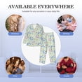 thumbnail image 7 of KLL Honey Bees And Flowers Sleepwear Mens Flannel Pajamas,Long Cotton Pj Set, 7 of 7