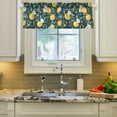 thumbnail image 2 of Yayeee Kitchen Valance Rod Pocket 54" x 18" Living Room Window Curtain, Yellow Lemons, 2 of 6