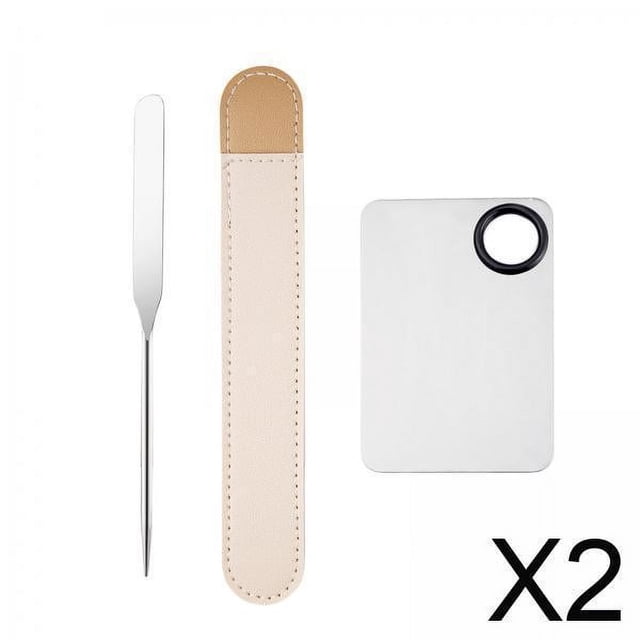 2 Espátulas Para Mezclar Cosméticos Y Paleta De Maquillaje, Varilla De Paleta Duradera Y Elegante