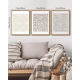 thumbnail image 5 of SHENIFY Boho Abstract Wall Art Mid-Century Tan Geometric Landscape Abstract Shapes Cozy Neutral Modern Minimalist Painting Decorative Artwork 11x14in3pcs Natural Framed, 5 of 5