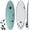 Aqua, variant on KO'A Lemon Soft Top Short Foam Surfboard - Includes Leash + Fins