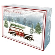 Holiday Time 1PK Supersize Red Woody Folding Gift Box