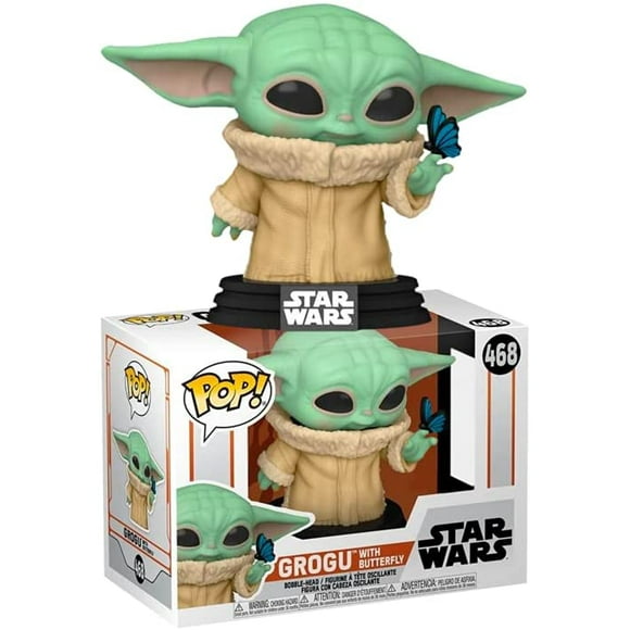 Pop Star Wars Star Wars The Mandalorian 3.75 Inch Action Figure Exclusive - Grogu with Butterfly #468