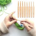 thumbnail image 3 of Kuymtek 8 Unids/set Ganchos de Bambú Ganchillo Artesanía Tejer Utensilios para Costura Con Aguja Kit, 3 of 8