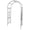 Black Rose, variant on HHBEAUTY 7.3FT Garden Arch Arbor, Heavy Duty Metal Arbour Archway, Decorative Frame Stand Trellis with Ground Stakes for Wedding Ceremony Party Plant Climbing Rose Vines Lawn Patio Black