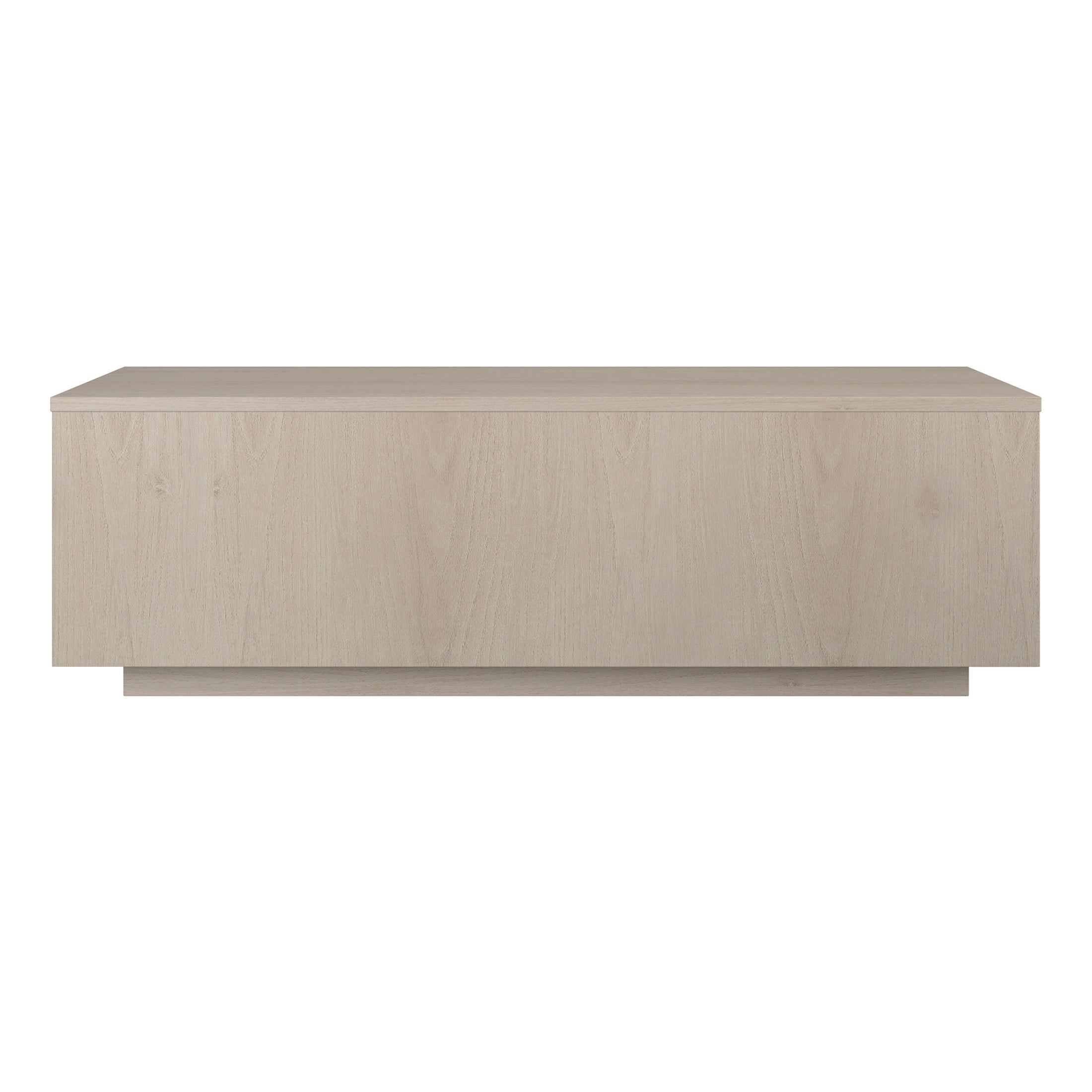 Evelyn&Zoe Modern/Contemporary 48" Wide Alder White Coffee Table