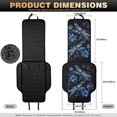 thumbnail image 7 of COEQINE Car Front Seat Cover 2 Pack Quilted Soft Breathable Captain Chair Seat Cover Non-Slip Pet Car Seat Protector Fits for Sedans SUVs Trucks, Blue Dragonfly Flower, 7 of 7