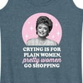 thumbnail image 3 of Golden Girls - Crying Is For Plain Women - Women's Racerback Tank Top, 3 of 5