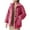 Hot Pink, variant on Ofreoo Women's Fall And Winter PlushLoose Long Sleeve Hoodless Casual Outwear Coat Winter Coats for Women Gift for Girls