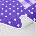thumbnail image 5 of Erosebridal Girls Purple Plaid Bowknot Bed Spread Queen,Teens Vintage Polka Dots Flowers Queen Coverlet Set, 5 of 7