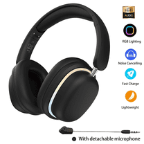 Firsting Wireless Bluetooth Gaming Headsets Light-Emitting Ultra-Long Life Mobile Headphones, Black