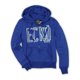 thumbnail image 2 of Ecko Unltd. Sudadera con capucha y cremallera completa con lentejuelas para mujer, azul, extra pequeña Ecko Unltd. Sudadera, 2 of 2