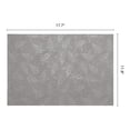 thumbnail image 6 of Placemats Set of 6 Leather Placemats with Pattern for Kitchen Dining Table Decor Heat Resistant Table Place Mats Gray 17.7x11.8inch, 6 of 6