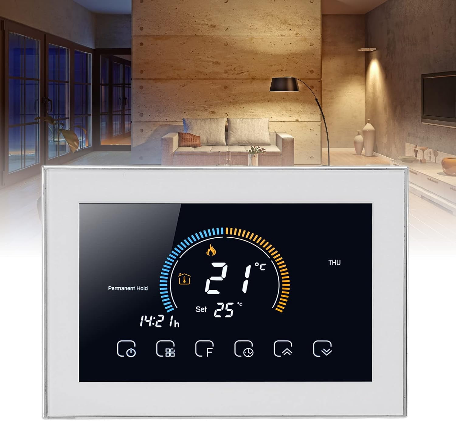 Alarm.com ADC-T2000 Smart Z-Wave Thermostat Control - Walmart.com