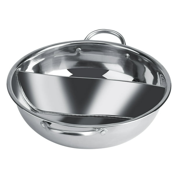 Pot De Acero Inoxidable Pot Caliente Doble Sabor Coachadora De Inducción 27/29/11 Cm, Suministros Esenciales De La Familia/cocina