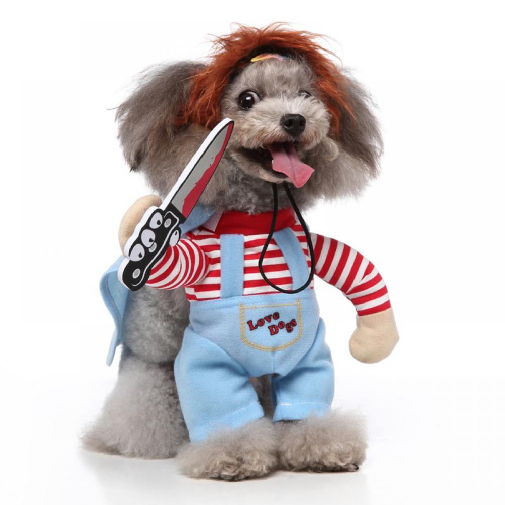 California Costumes Deadly Doll Chucky Dogs Pets Halloween Costume PET20157 