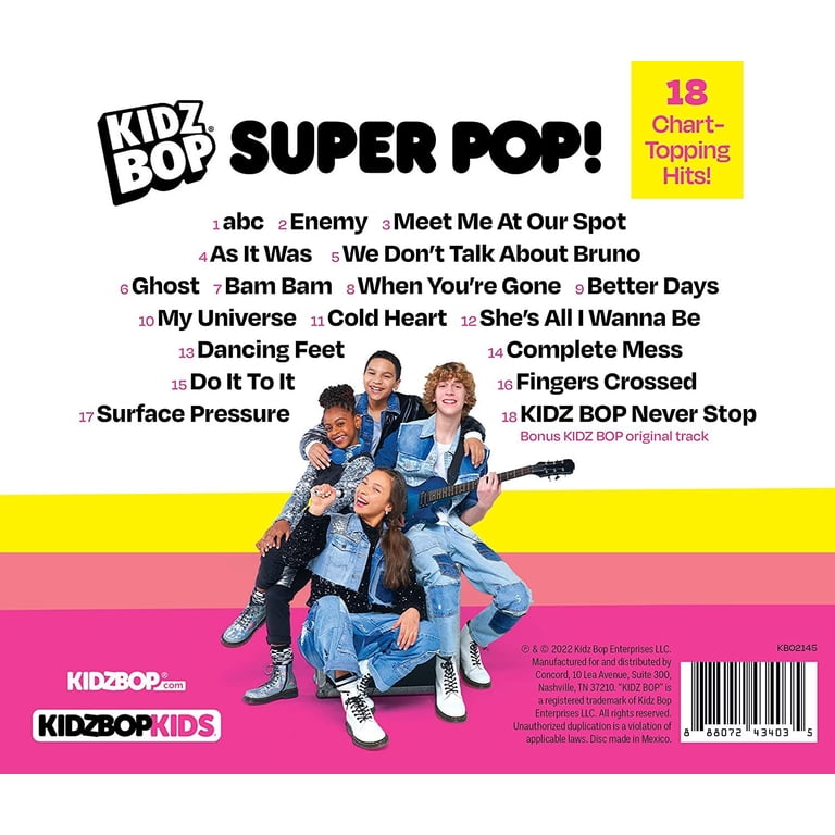 Kidz Bop, Kidz Bop Super Pop, Kids & Family CD, 2022 Release